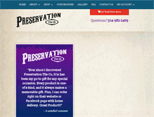 Tablet Screenshot of preservationtiles.com